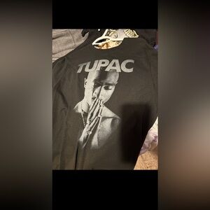Black Tupac Graphic T-Shirt